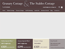 Tablet Screenshot of granary-cottage.com